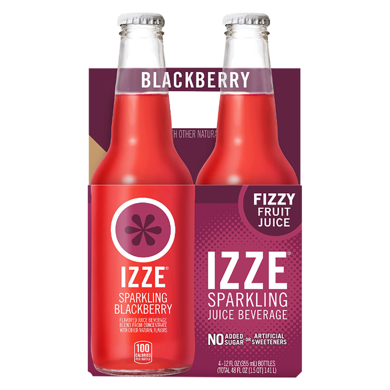 Izze Blackberry Sparkling Juice 4pk 12oz Can