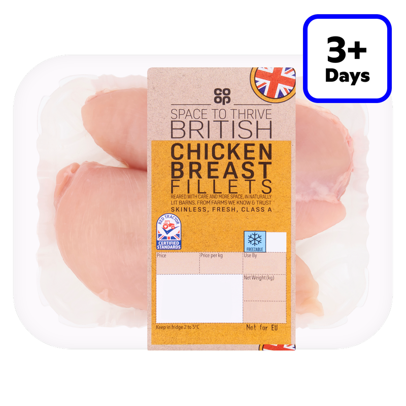Co-op British 2 Chicken Breast Fillets, 300g