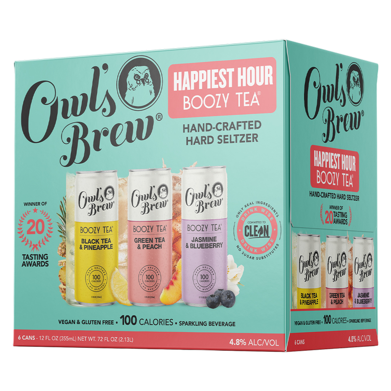 Owl's Brew Happiest Hour Hard Seltzer 6pk 12oz Can 4.8% ABV