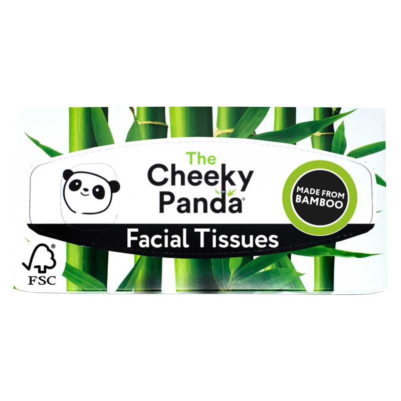 Cheeky Panda Facial Tissue Box 100% Bamboo, 80s