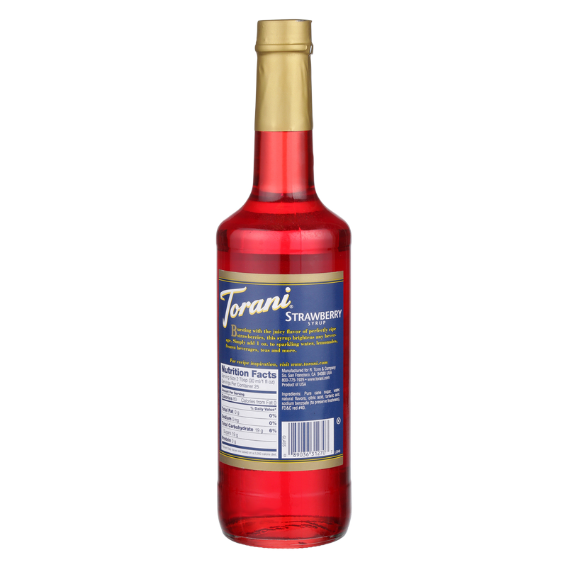Torani Strawberry Syrup 750ml