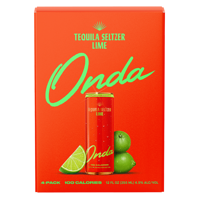 Onda Sparkling Tequila Lime 4pk 12oz Can 5% ABV