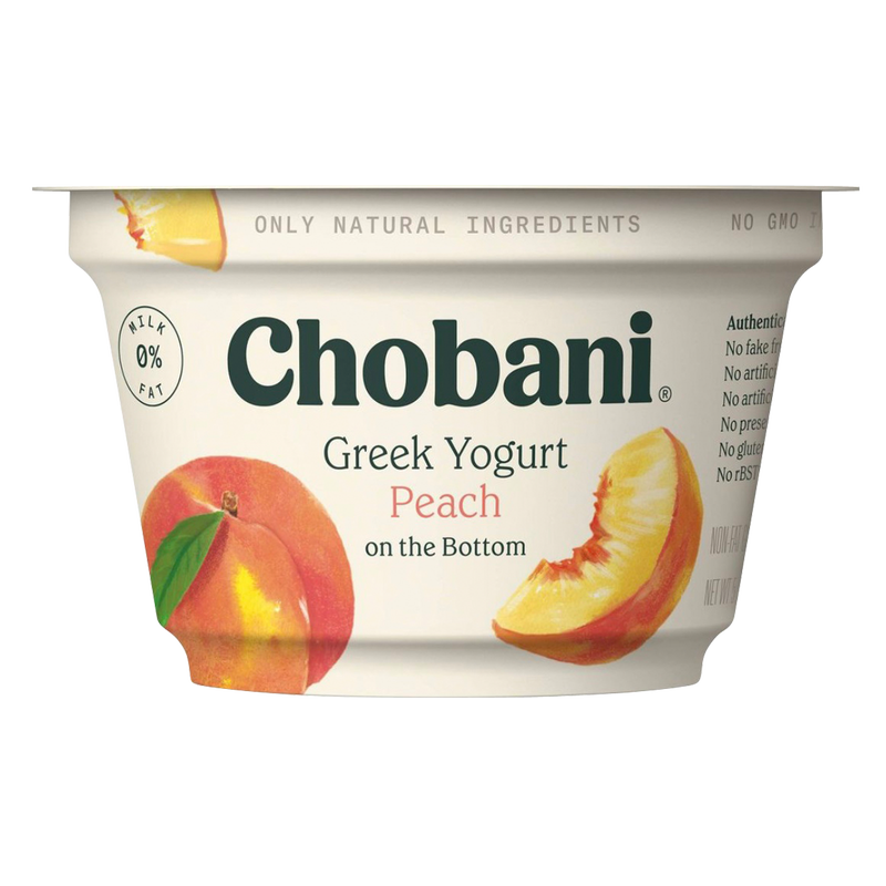 Chobani Greek Yogurt Peach - 5.3oz