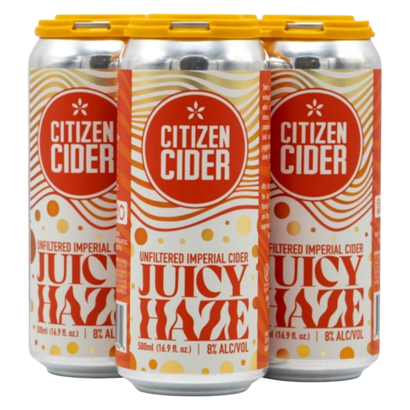 Citizen Cider Juicy Haze 4pk 16oz Can 8% ABV 