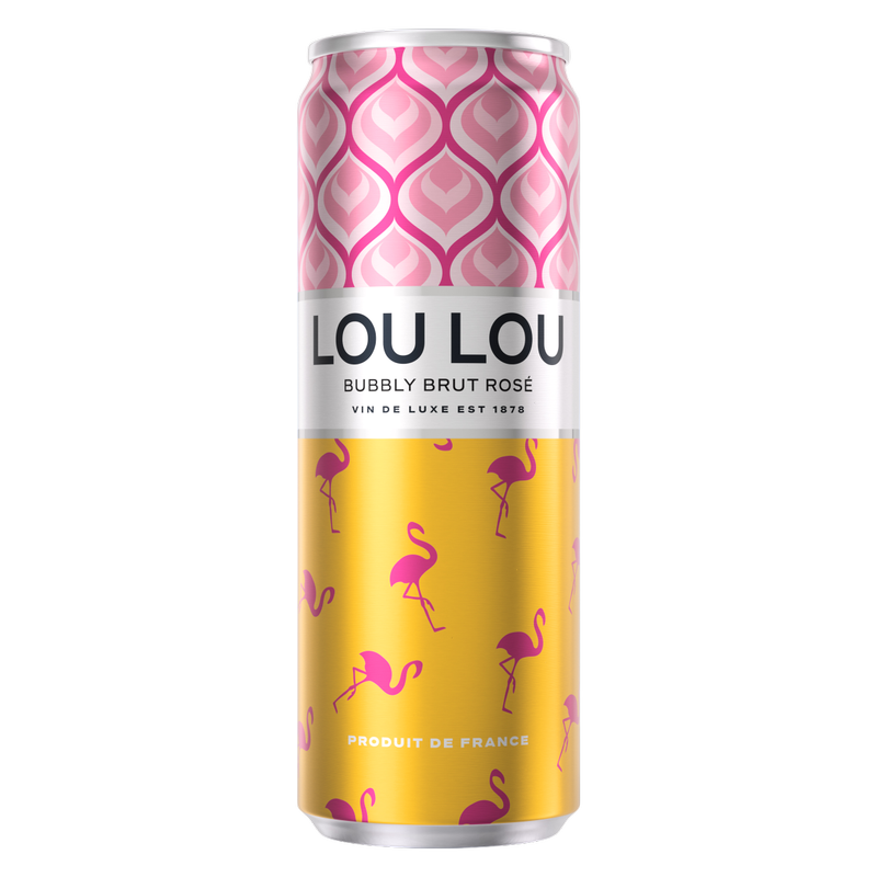 Lou Lou Bubbly Brut Rose 355ml Can 8.4% ABV