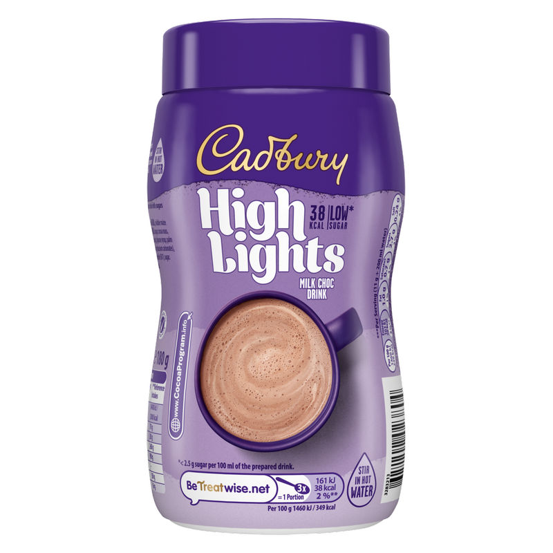 Cadbury Highlights Milk Chocolate Drink, 180g