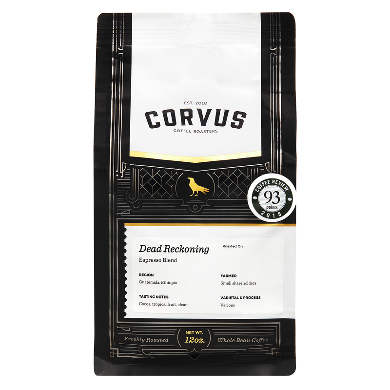 Corvus Coffee Dead Reckoning House Espresso Blend Ground Coffee 12oz