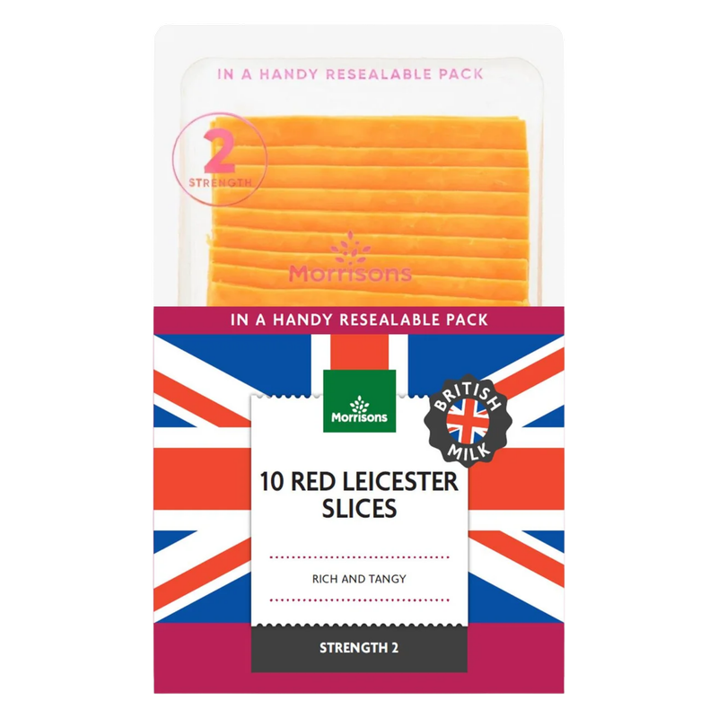 Morrisons Red Leicester Slices, 250g