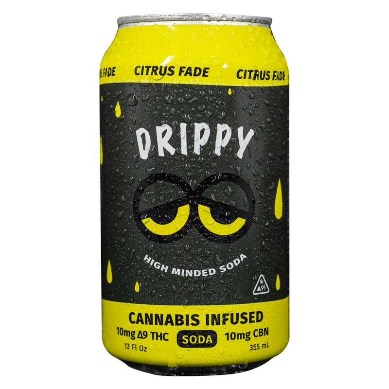 Drippy 10mg THC Citrus Fade Soda 4pk 12oz Can