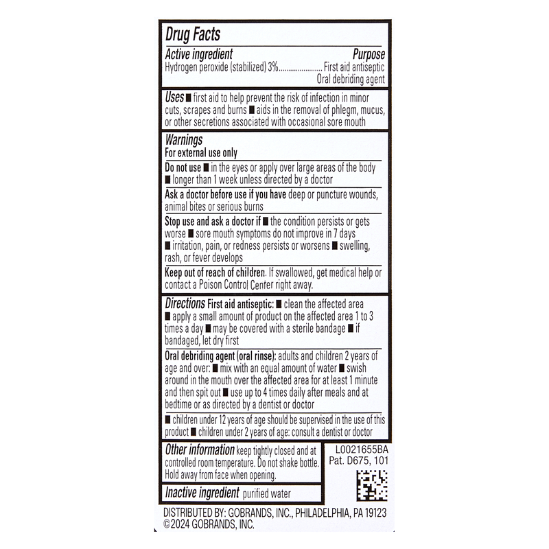 Goodnow Hydrogen Peroxide 16oz