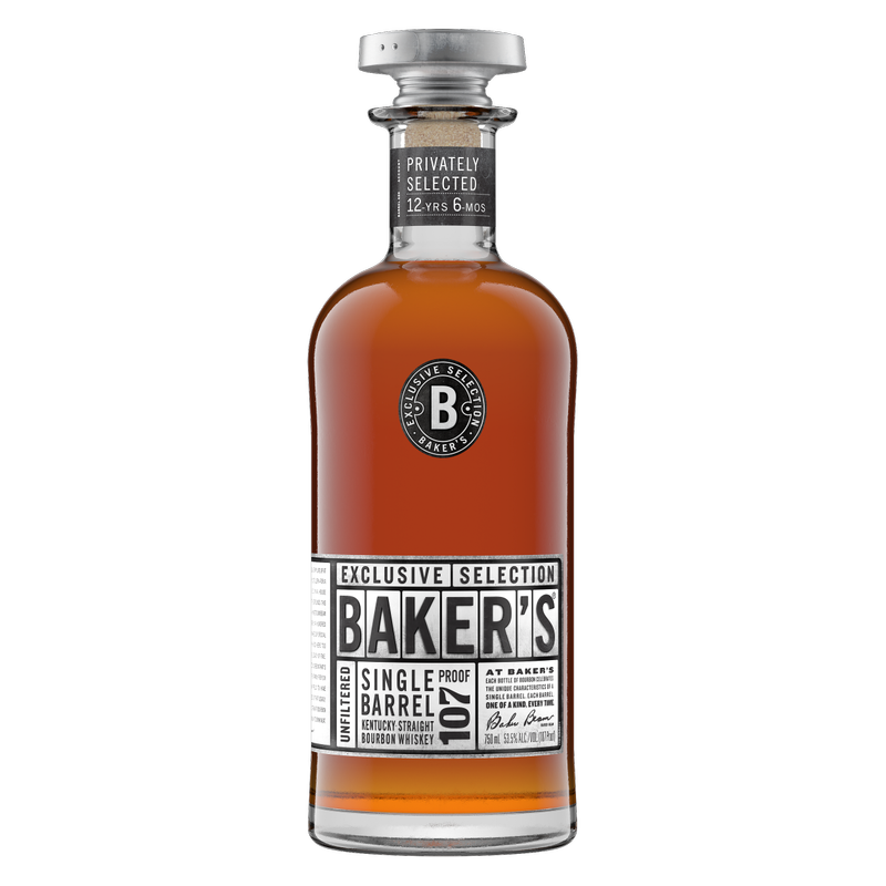Baker's Single Barrel Select Kentucky Straight Bourbon Whiskey 750ml (107 Proof)