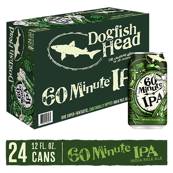 Dogfish Head Beer 60 Minute IPA (12 fl. oz. Can, 24pk.)