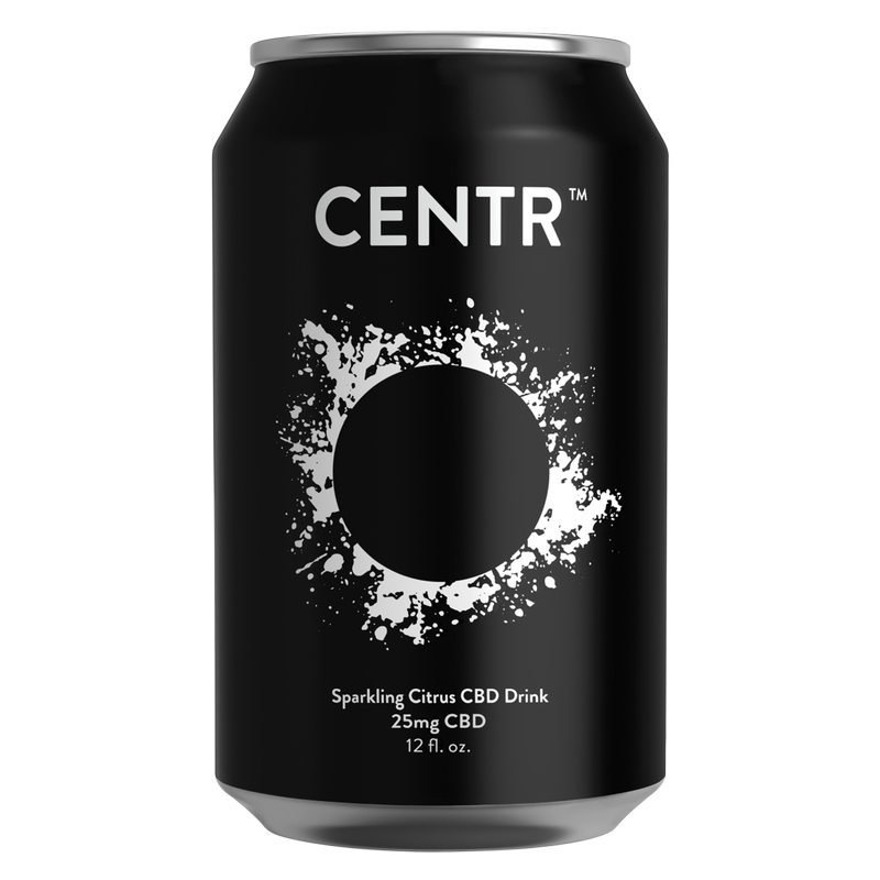 CENTR Sparkling CBD Drink 12oz Can 25mg