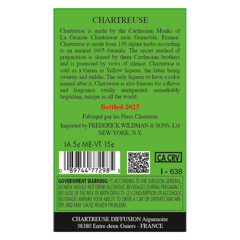 Chartreuse Green Herbal Liqueur 700ml