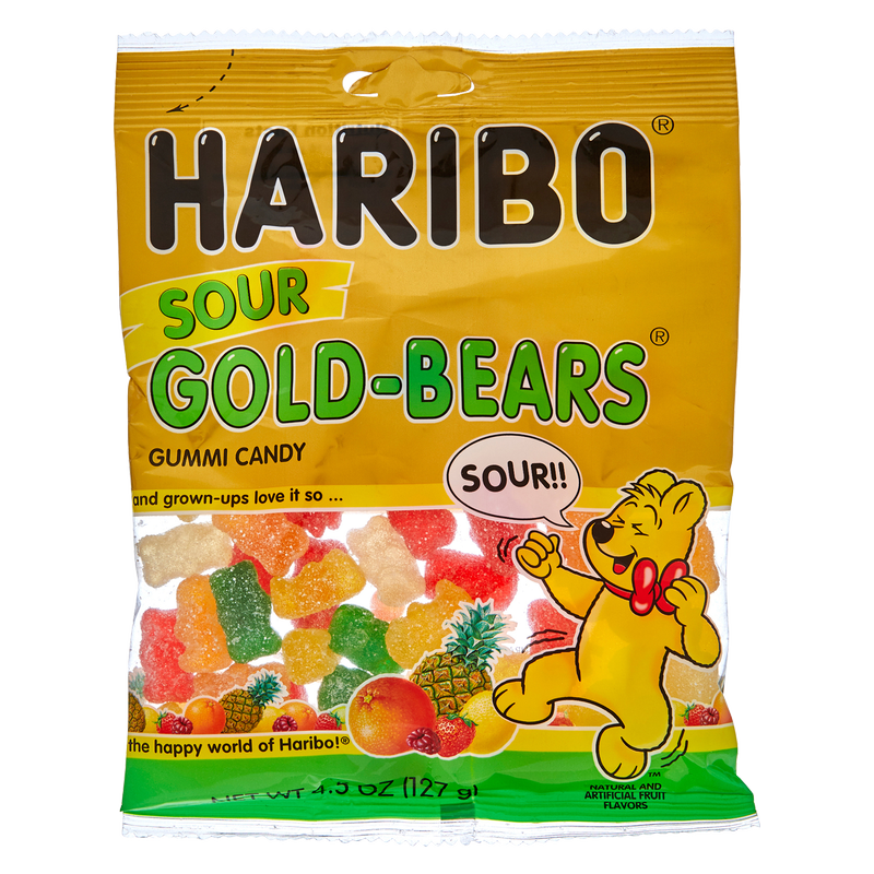 Haribo Sour Goldbears Gummi Candy 4.5oz