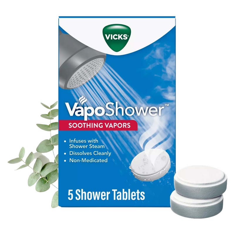 Vicks VapoShower, Dissolvable Shower Tablets, 5ct