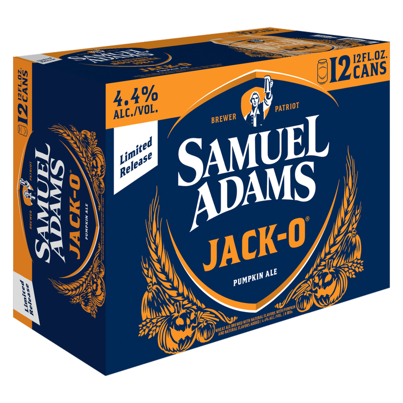 Samuel Adams Jack-O Pumpkin Ale 12oz 12pk Can 4.5% ABV