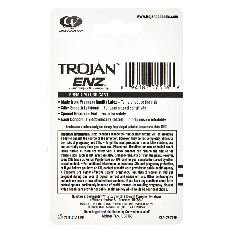 Trojan ENZ Condoms 3ct