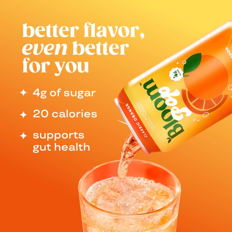 Bloom Pop Classic Orange 12oz Can
