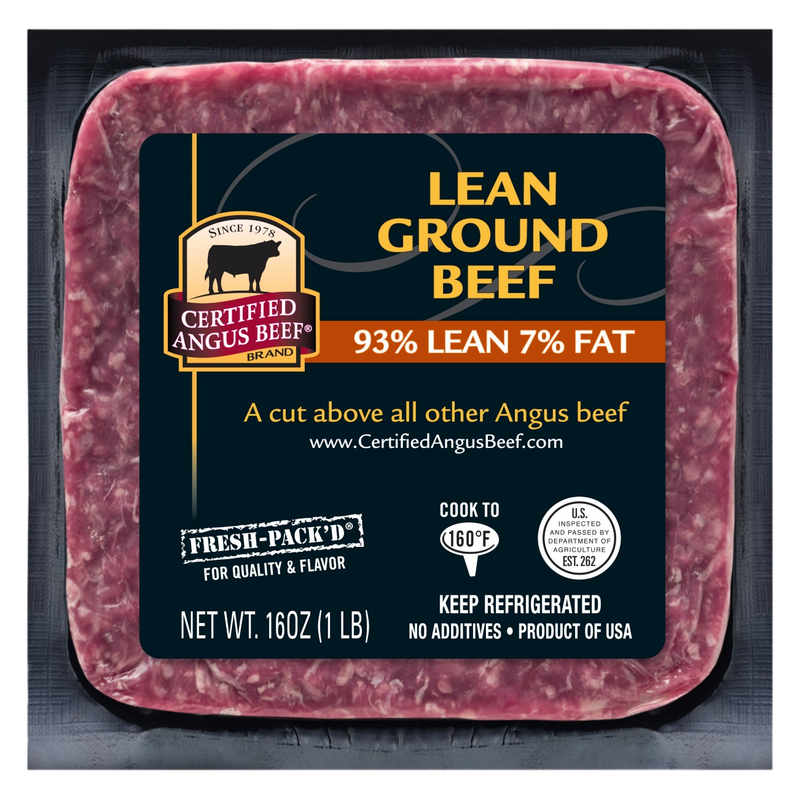 Bowl & Basket Certified Angus Beef 93% Lean Ground Beef - 16oz