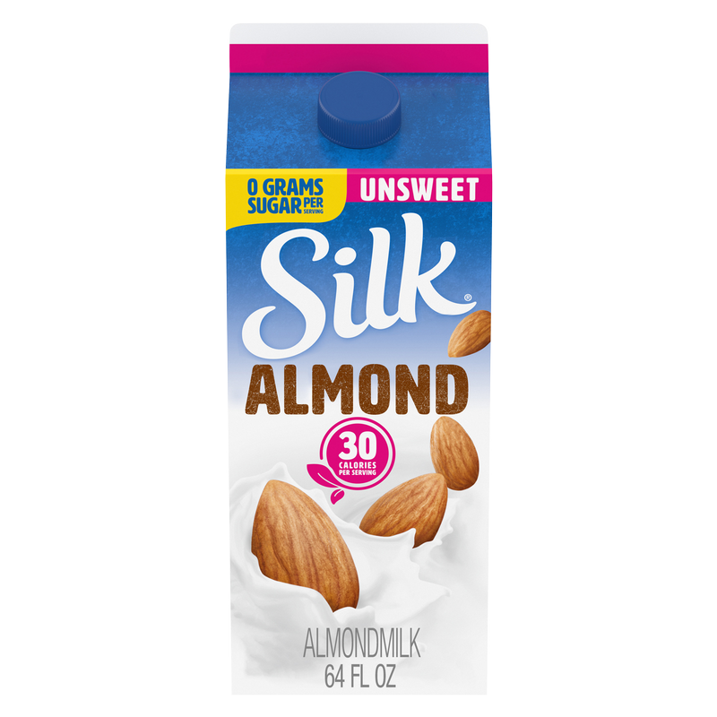 Silk Unsweetened Almond Milk 1/2 Gallon