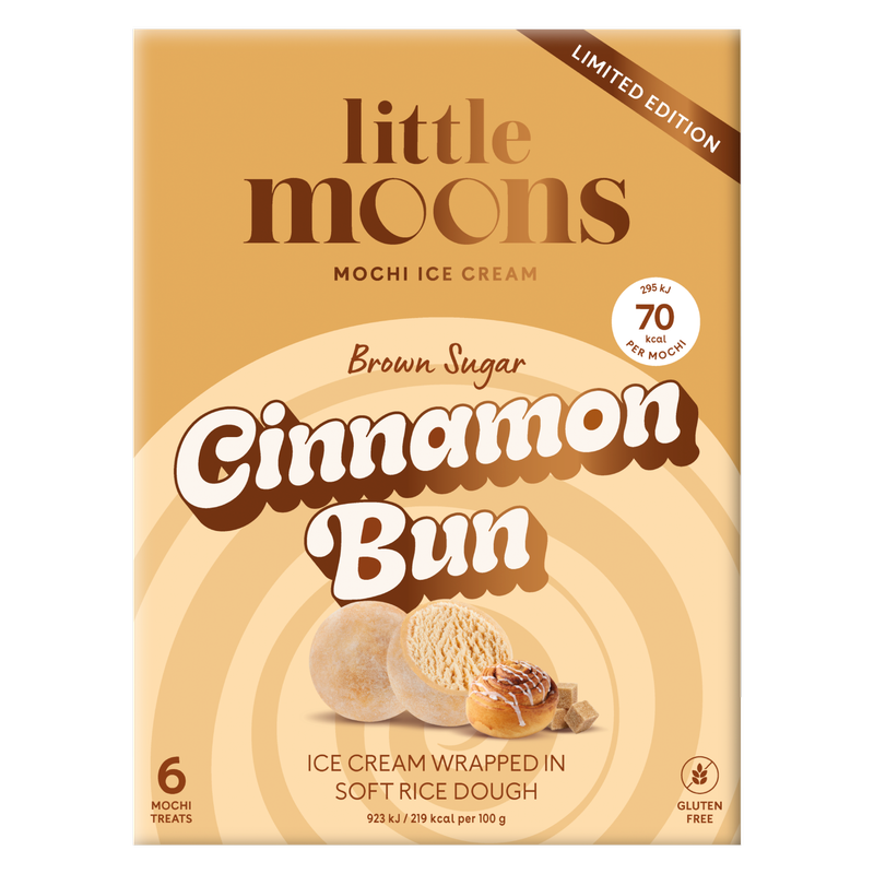 Little Moons Cinnamon Bun Mochi Ice Cream, 192g