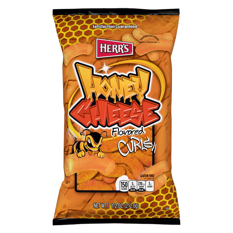 Herr's Honey Cheese Curl, 7.5oz