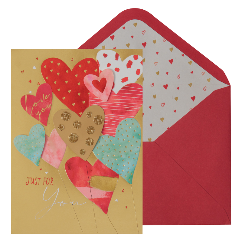 Niquea D. "Patterned Hearts" Valentine's Day Card