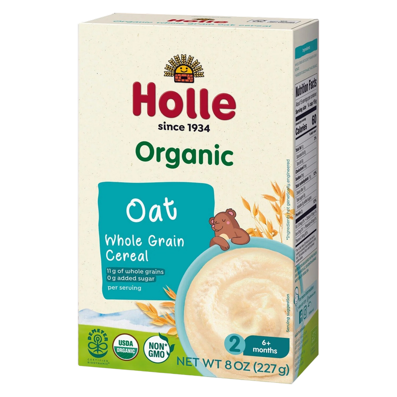 Holle Organic Whole Grain Oat Cereal, 8oz. 