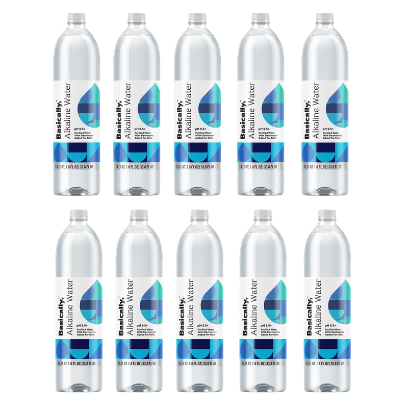 Basically, 1L Alkaline Water with Electrolytes (Pack of 10)