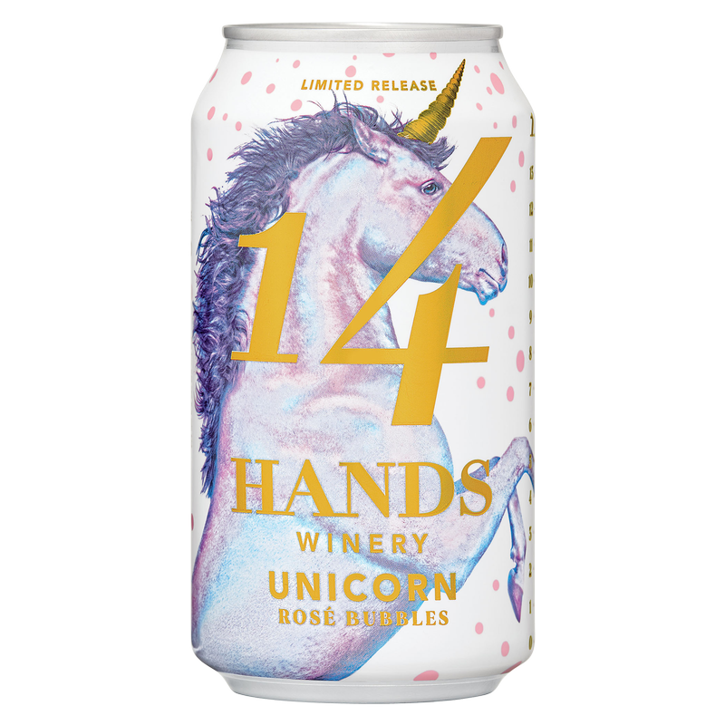 14 Hands Rose Bubbles Unicorn Can 375ml