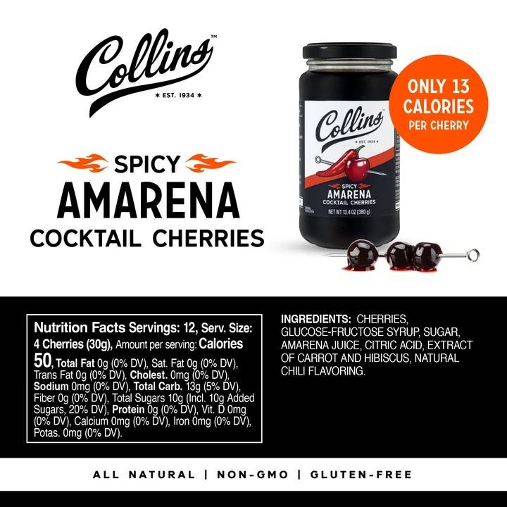 Collins Spicy Amarena Cherries