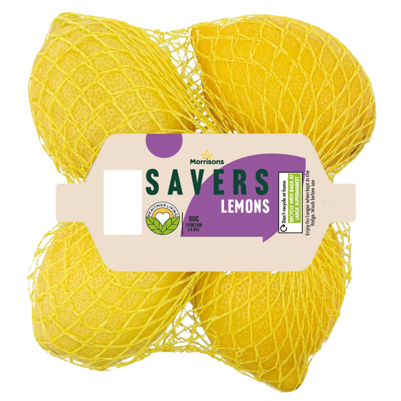 Morrisons Savers Lemons, 4pcs