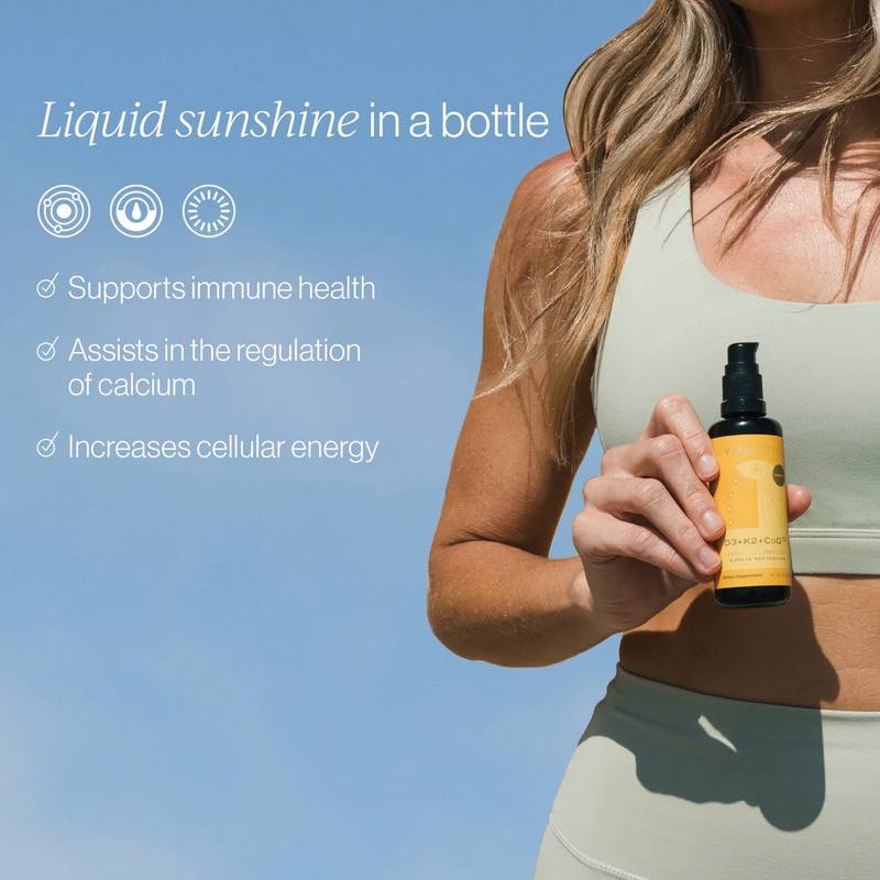 Liposomal Vitamin D3 + K2+ CoQ10, 2oz