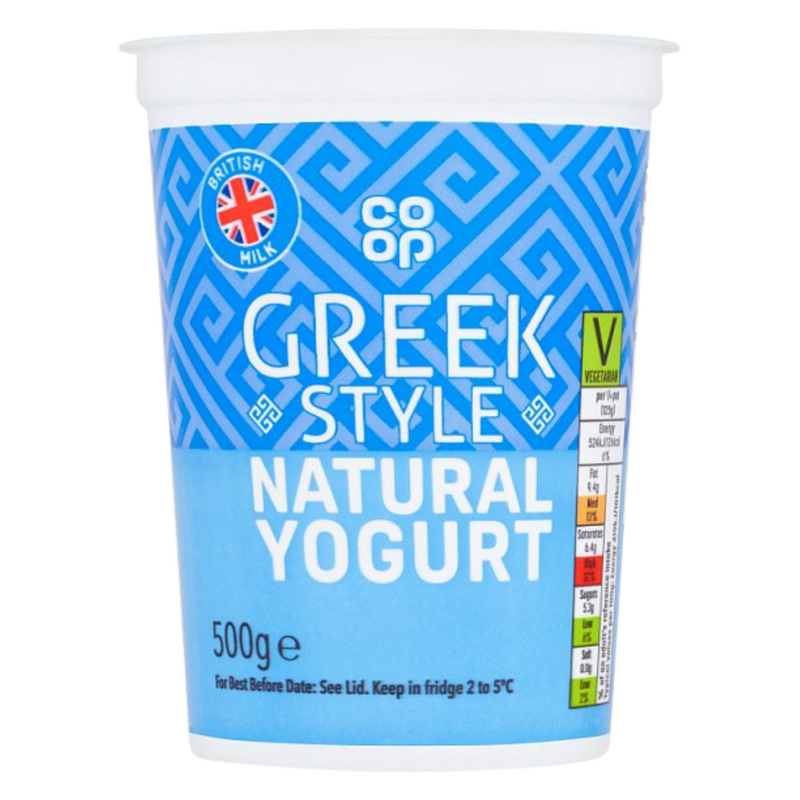 Co-op Greek Style Natural Yogurt, 500g