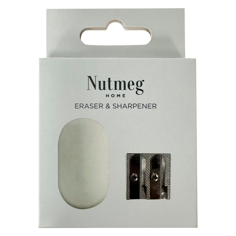 Nutmeg Eraser And Sharpener, 1pcs