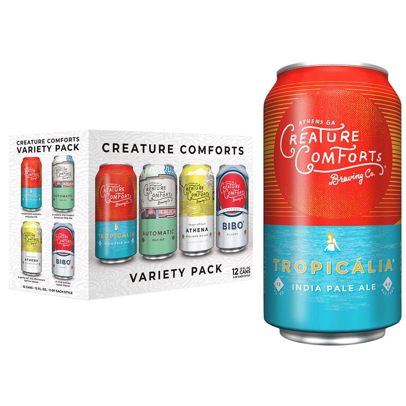Creature Comforts Brewing Company Variety Pack 12pk 12oz Can ABV Varies