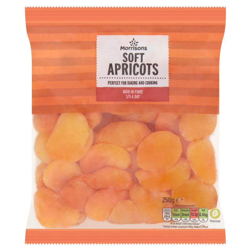 Morrisons Soft Apricots, 250g