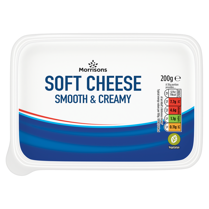 Morrisons Full Fat Plain Soft Cheese, 200g