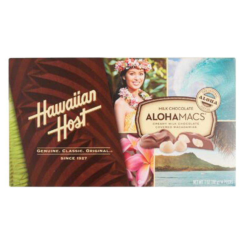 Hawaiian Host Milk Chocolate Covered Macadamia Nuts 7oz