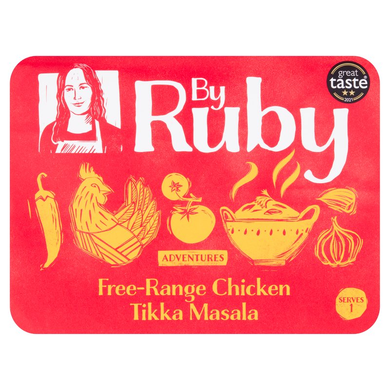 By Ruby British Chicken Tikka Masala - Serves 1, 300g