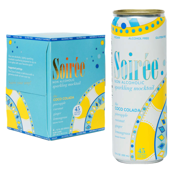 Soiree Cool Breeze Non Alcoholic Mocktail 4pk 12oz Can