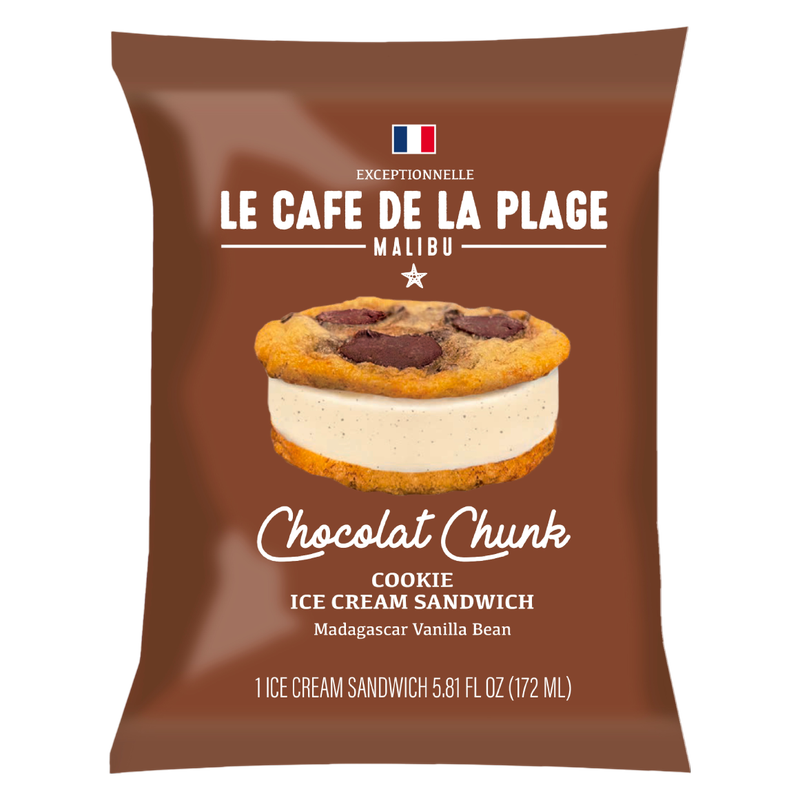 Le Cafe De La Plage Chocolat Cookie Ice Cream Sandwich 5.81oz
