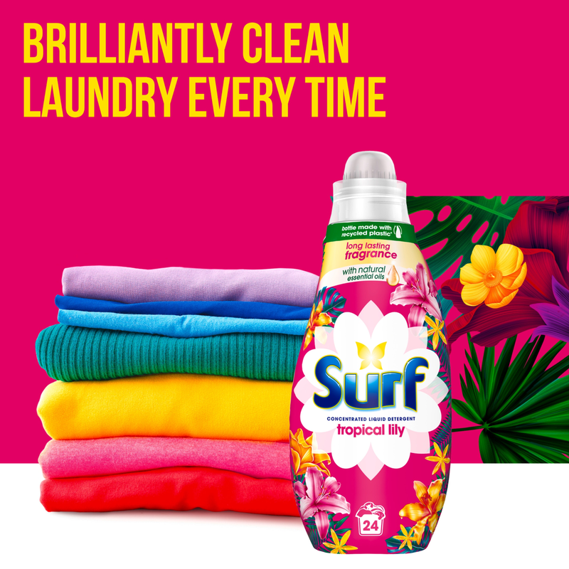 Surf Tropical Lily Laundry Liquid 24 Washes, 648ml