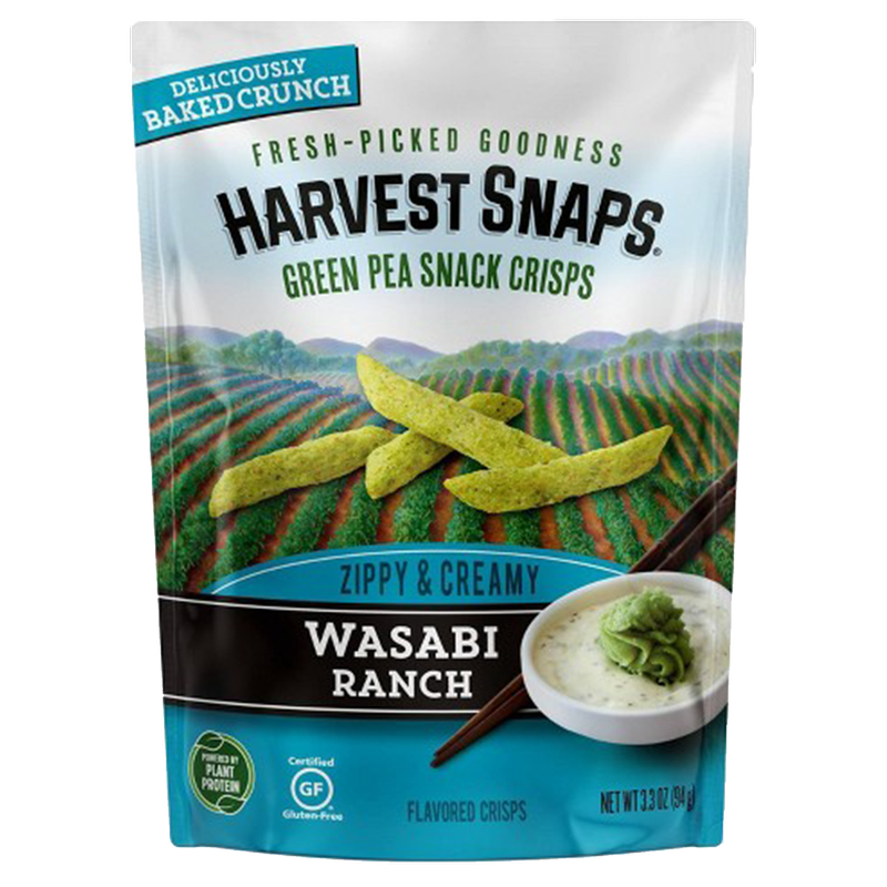 Harvest Snaps Wasabi Ranch Green Pea Crisps 3.3oz