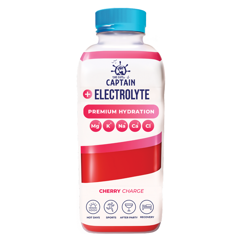 The GUTsy Captain Electrolytes Cherry Charge, 600ml