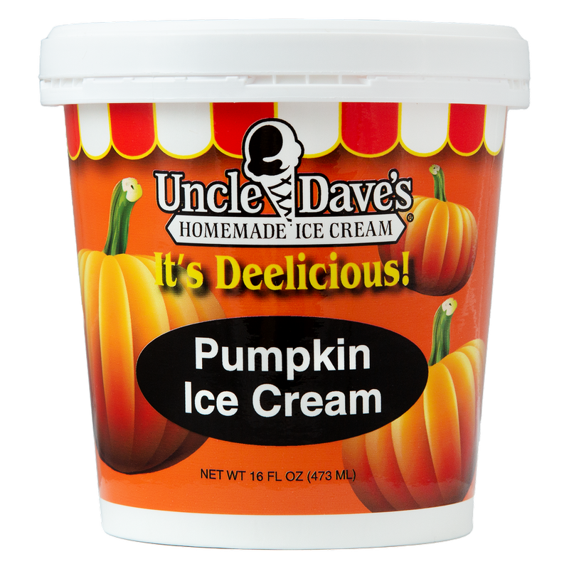 Uncle Dave's Super Premium "Pumpkin" Ice Cream Pint