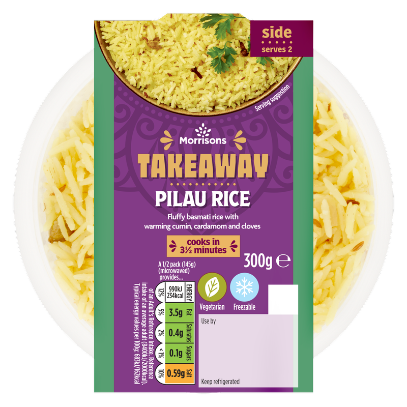 Morrisons Takeaway Pilau Rice, 300g