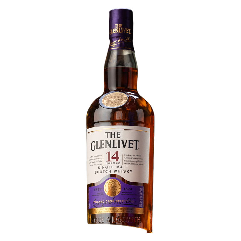 Glenlivet 14YR Cognac Cask Scotch Whisky 50ml (80 proof)