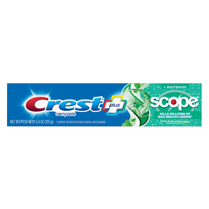 Crest + Scope Complete Whitening Minty Fresh Toothpaste 5.4oz